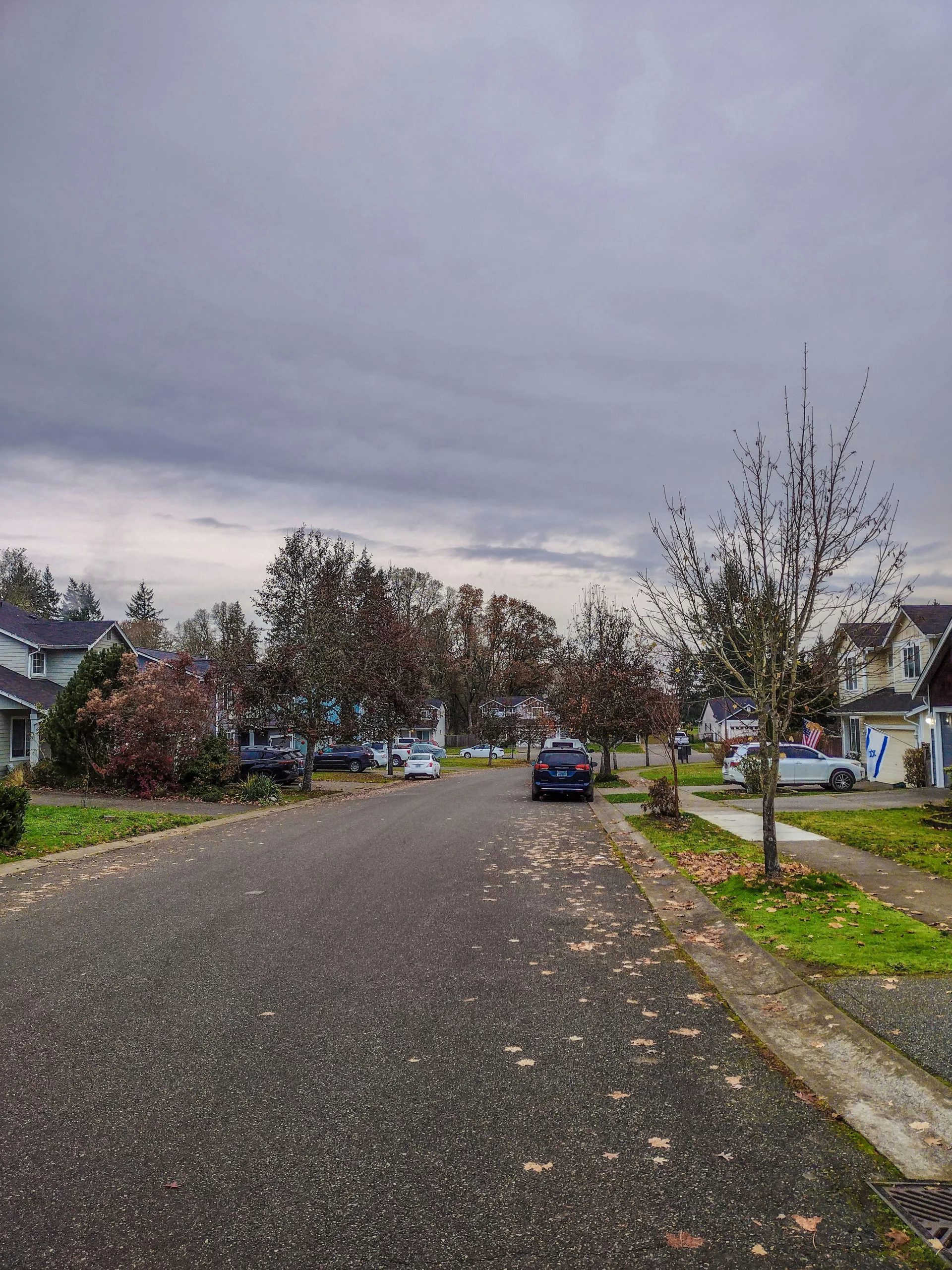A car parked on the side of a road Yelm, WA