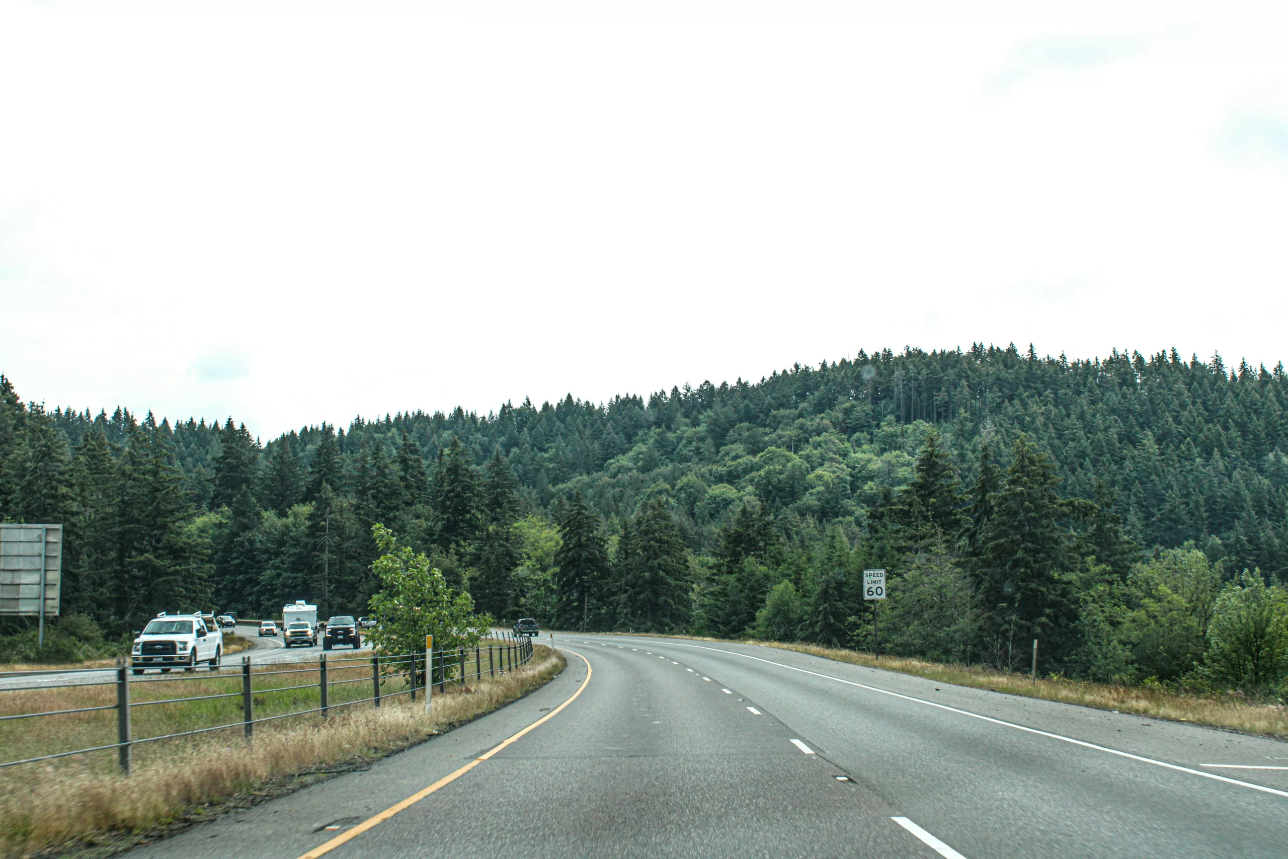 A road with a sign on the side of it Tumwater, WA
