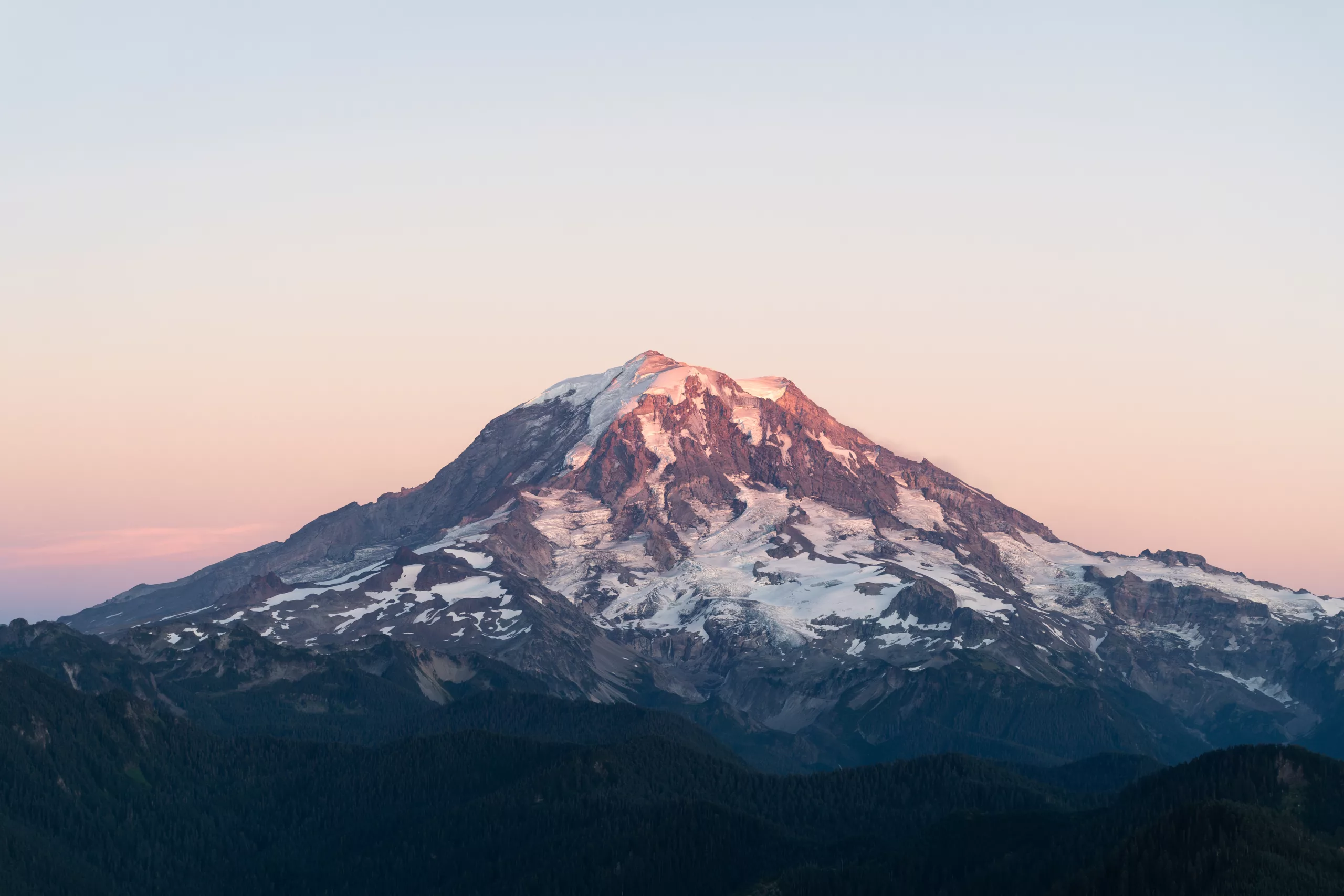 Snow covered mountain during daytime Rainier, WA